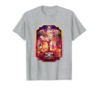 Hazbin Hotel - Poster Maglietta, Uomo, Grigio Melange, M