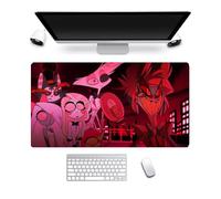Hazbin Hotel, tappetino per mouse Alastor/Angel Dust anime, 800 x 300 mm, tappetino per mouse da gioco, tappetino per tastiera, per computer, laptop, ufficio, studenti, resistente all'acqua