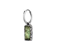Haze & Glory - Earring Creole rettangolo Turchese Africano verde 925 Sterling Silver Gioielli da uomo 1 pieces male