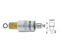 Hazet 1/2" cricchetto cricchetto multidenti bussola 8 mm