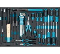 HAZET 163-120/24N - Set universale, 24 pezzi, cacciavite, martello, scalpello, pinze, cacciavite angolare, impronta a croce PH, fessura, esagono interno