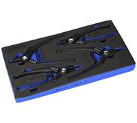 Hazet 163-124/4 Serie Di Pinze Per Anelli Di Sicurezza, Multicolore, Numero Uten