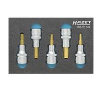 Hazet 163-215/5 Serie di Inserti Chiave a Bussola per Giraviti, Oro, Attacco Qua