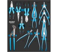 HAZET 163D-8/13 Set di pinze 13 pezzi, pinze universali, tronchesi, pinze a becchi dritti e curvi, pinze per anelli di sicurezza, pinze combinate".