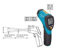 Hazet 1991-1 Termometro a infrarossi Ottica 12:1 -50 - +550 °C