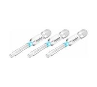 HAZET 3-2204NSLG-3/3 - Punta esagonale interna da 1/4", versione lunga, 3 pezzi