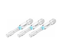 HAZET 4-2204NSLG-4/3 - Punte esagonali da 1/4", versione lunga, 3 pezzi