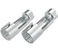 HAZET 4550-1718/2 Set di chiavi per tubi di iniezione, 17 mm e 18 mm, per dadi di raccordo su tubi ad alta pressione, adatti a sistemi di iniezione Common Rail'.