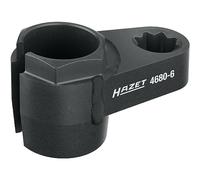 HAZET 4680-6 Inserto per sonda di scarico, doppio attacco quadro da 1/2", larghezza chiave 24 mm, per sonda lambda e sensore di particelle, adatto per OPEL, RENAULT, VW, MERCEDES ecc