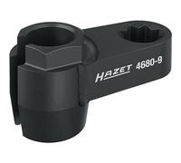 HAZET 4680-9 Inserto per sonda gas di scarico, doppio attacco quadro da 1/2", larghezza chiave 19 mm, per sensori di temperatura gas di scarico, adatto per MERCEDES, SEAT, ŠKODA, VW ecc