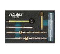 Hazet 4797/10 Assortimento Per Riparazioni Filetti Per Viti Di Fissaggio Degli Iniettori, Multicolore