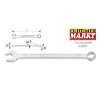 Hazet 600N-8 600N Chiave combinata Misura (metrica) 8 mm