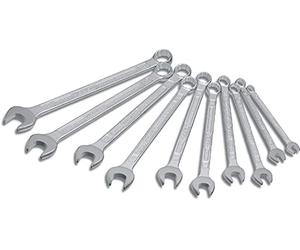 Hazet 600Spc/10 Serie di Chiavi Combinate a Forchetta/Ad Anello, Argento, Numero Utensili 10