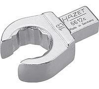 Hazet 6612C-16 Chiave ad Anello ad Innesto Aperto, Argento, Attacco Quadro ad Innesto 9 X 12 mm