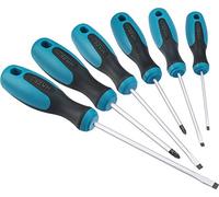 HAZET Set di cacciaviti 810/6PZ - 6 pz: 4 taglio, 2 a profilo Pozidriv, impugnatura antiscivolo 3 componenti