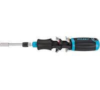 Cacciavite a cricchetto HAZET 810R-3 | caricatore portabit integrato con 12 bit - la funzione cricchetto può essere attivata o utilizzata come cacciavite".