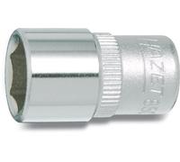 HAZET Inserto per chiave a bussola 850-6 – 6,3 mm (1/4 di pollice) – Attacco quadro – Argento