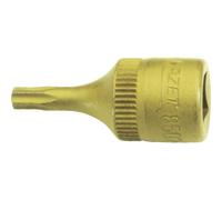 HAZET - Bussola per viti con impronta Torx , con rivestimento TiN, 1/4 pollice esecuzione corta