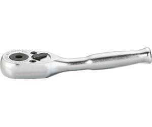 Hazet 863Mbit Leva a Cricchetto Reversibile Interamente in Acciaio per Bits, Argento, Attacco Esagonale, Cavo, 6.3 mm 1/4 di Pollice