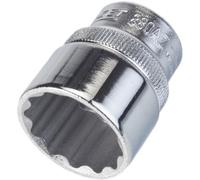 Hazet 880Az-25/32 Inserto per Chiave a Bussola a Doppio Esagono, Argento, Attacco Quadro, Cavo, 10 mm 3/8 di Pollice