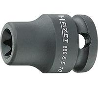 Hazet 880S-E12 Inserto Chiave a Bussola per Avvitatori ad Impulso Torx, Nero, Attacco Quadro, Cavo, 10 mm 3/8 di Pollice