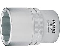 Hazet 900Az-1.1/8 Inserto Chiave a Bussola Doppio Esagono, Argento, Attacco Quadro, Cavo, 12.5 mm 1/2 di Pollice