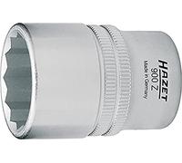 Hazet 900Az-7/16 Inserto Chiave a Bussola Doppio Esagono, Argento, Attacco Quadro, Cavo, 12.5 mm 1/2 di Pollice