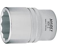 Hazet 900Az-9/16 Inserto Chiave a Bussola Doppio Esagono, Argento, Attacco Quadro, Cavo, 12.5 mm 1/2 di Pollice