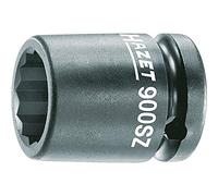 Presa HAZET per avvitatore a percussione per macchine 900SZ-22 | attacco quadro da 12,5 mm, larghezza chiave da 22 mm, con foro | presa fosfatata e oliata per il funzionamento a macchina'.