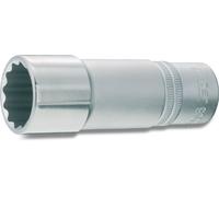 Hazet 900Tz-10 Inserto Chiave a Bussola Doppio Esagono, Argento, Attacco Quadro, Cavo, 12.5 mm 1/2 di Pollice