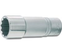 Hazet 900Tz-11 Inserto Chiave a Bussola Doppio Esagono, Argento, Attacco Quadro, Cavo, 12.5 mm 1/2 di Pollice