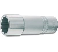 Hazet 900Tz-30 Inserto Chiave a Bussola Doppio Esagono, Argento, Attacco Quadro, Cavo, 12.5 mm 1/2 di Pollice