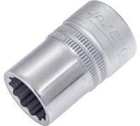 Hazet 900Z-15 Inserto Chiave a Bussola Doppio Esagono, Argento, Attacco Quadro, Cavo, 12.5 mm 1/2 di Pollice