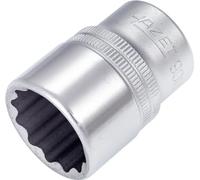 Hazet 900Z-22 Inserto Chiave a Bussola Doppio Esagono, Argento, Attacco Quadro, Cavo, 12.5 mm 1/2 di Pollice