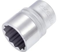 Hazet 900Z-23 Inserto Chiave a Bussola Doppio Esagono, Argento, Attacco Quadro, Cavo, 12.5 mm 1/2 di Pollice