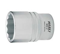 Hazet 900Z-25 Inserto Chiave a Bussola Doppio Esagono, Argento, Attacco Quadro, Cavo, 12.5 mm 1/2 di Pollice