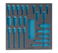 HAZET Alloggiamento in schiuma espansa morbida bicomponente 163-119L Quantità:1