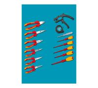 HAZET Assortimento di utensili, con isolamento di protezione 0-20/14, 0,4 x 2,5 - 0,8 x 4, PH1 - PH2 Quantità:1