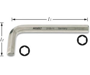 HAZET Cacciavite Angolare - Profilo Esagonale Interno - 17 2100-17