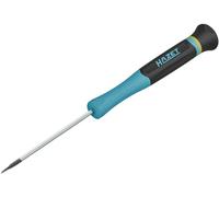 HAZET Cacciavite Electronics 811EL-03, SW 0,5 x 3 mm con profilo a taglio, per le viti più piccole, manopola di centraggio girevole, presa sicura grazie alle ampie scanalature del manico