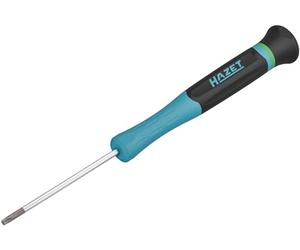 HAZET Cacciavite Electronics 811EL-T15, SW T15 profilo TORX interno, per le viti più piccole, manopola di centraggio girevole, presa sicura grazie alle ampie scanalature dellimpugnatura