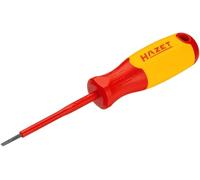 HAZET Cacciavite VDE 811KV-25, SW 0,4x2,5 mm con profilo a taglio, con isolamento protettivo fino a 1000V, cappuccio antiurto, design antirotolamento, codifica a colori'.