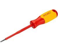 HAZET Cacciavite VDE 811KV-30, SW 0,5x3 mm con profilo a taglio, con isolamento protettivo fino a 1000V, cappuccio antiurto, design antirotolamento, codifica a colori'.
