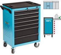 HAZET Carrello per officina Assistent 178N-7 cassetti piatti: 5x80x527x348mm cassetti alti: 2x165x527x348mm Quantità:1