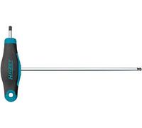 HAZET Chiave a brugola da 4 mm (lama corta e lunga per un uso flessibile, profilo esagonale, misura 829KK-4, blu scuro