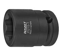 HAZET Chiave a bussola a percussione con profilo speciale 2521S-1 ∙ Quadrato 12,5 mm (1/2 pollici) ∙ Profilo scanalato