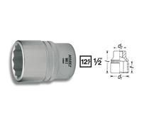 Hazet Chiave A Cricchetto 1/2" Doppia 6 Punti 18Mm