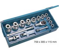 Hazet Chiave a Incasso 25mm (1 " ) Außen-doppel-sechskant 17-teilig 1100Z