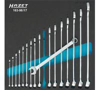 HAZET Chiave A Ringo A Nastro - Profilo Di Trazione 17 Pezzi 163-98/17