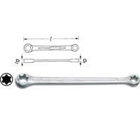 HAZET Chiave ad Anello Doppia Torx - Esterno Torx Profilo 609-E20XE24